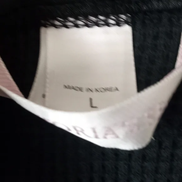 Victoria's Secret Dark Grey Thermal Cardigan Sweater w/ Bell Sleeves-Size: Large - Picture 7 of 10